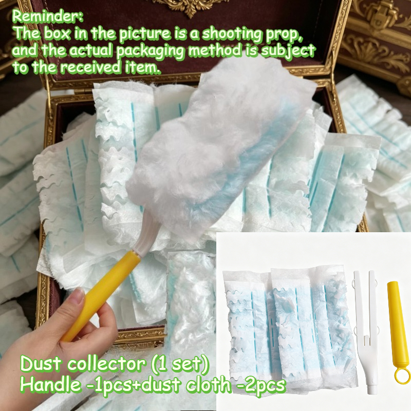 TEMU Electrostatic Duster With Static Technology - Feather Duster Suitable For Home, Car, Keyboards, Furniture | Static Dusting Tool For Multi-