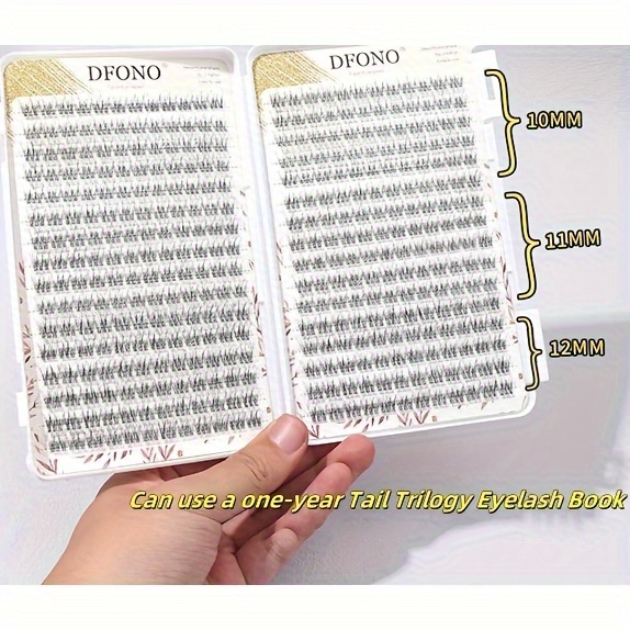 384 clusters fishtail diy eyelashes soft light reusable cluster lashes for natural look easy to apply long lasting details 3
