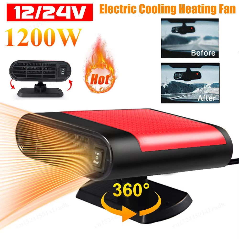 car heater fast heating   to car plug 2in 1 windshield defogging defrosting heating fan portable heater defroster