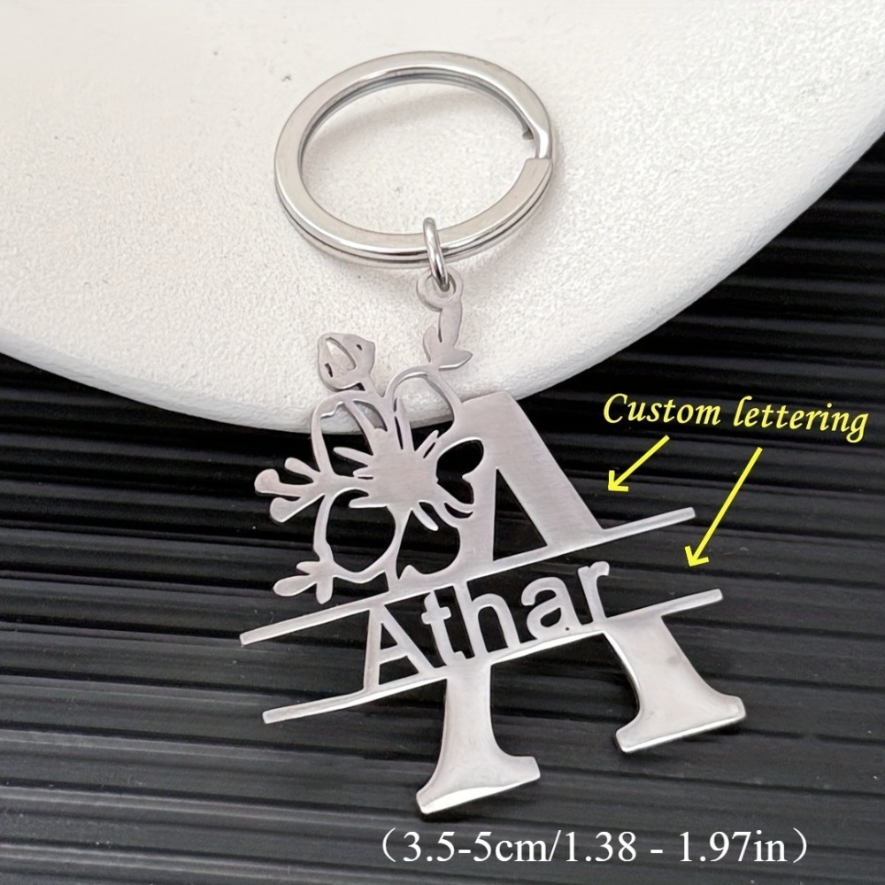 TEMU Design Keychain, Customizable Letters - Choose From To Create A Personalized Name, Anniversary Or Birthday Gifts