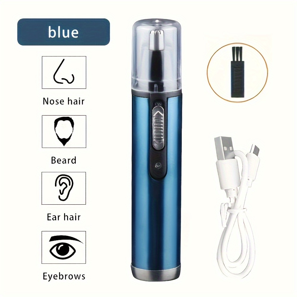1pc electric nose hair trimmer   eyebrow and face hair trimming usb charging high quality stainless steel head   for men and women Product details 8
