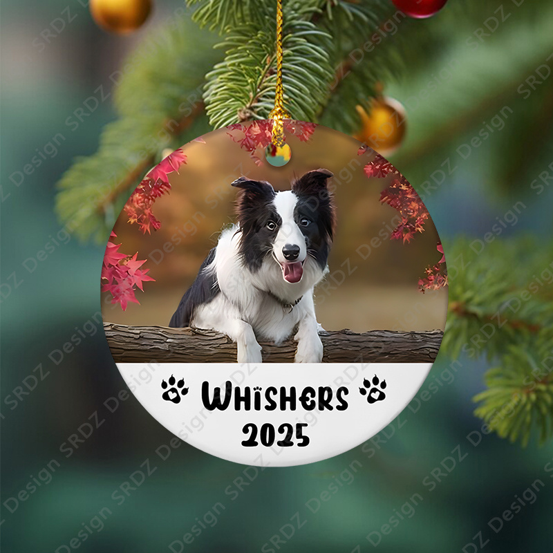 TEMU Custom Pet Photo Christmas Ornament - Personalized Decorations , First-time Cat & , Christmas Decor