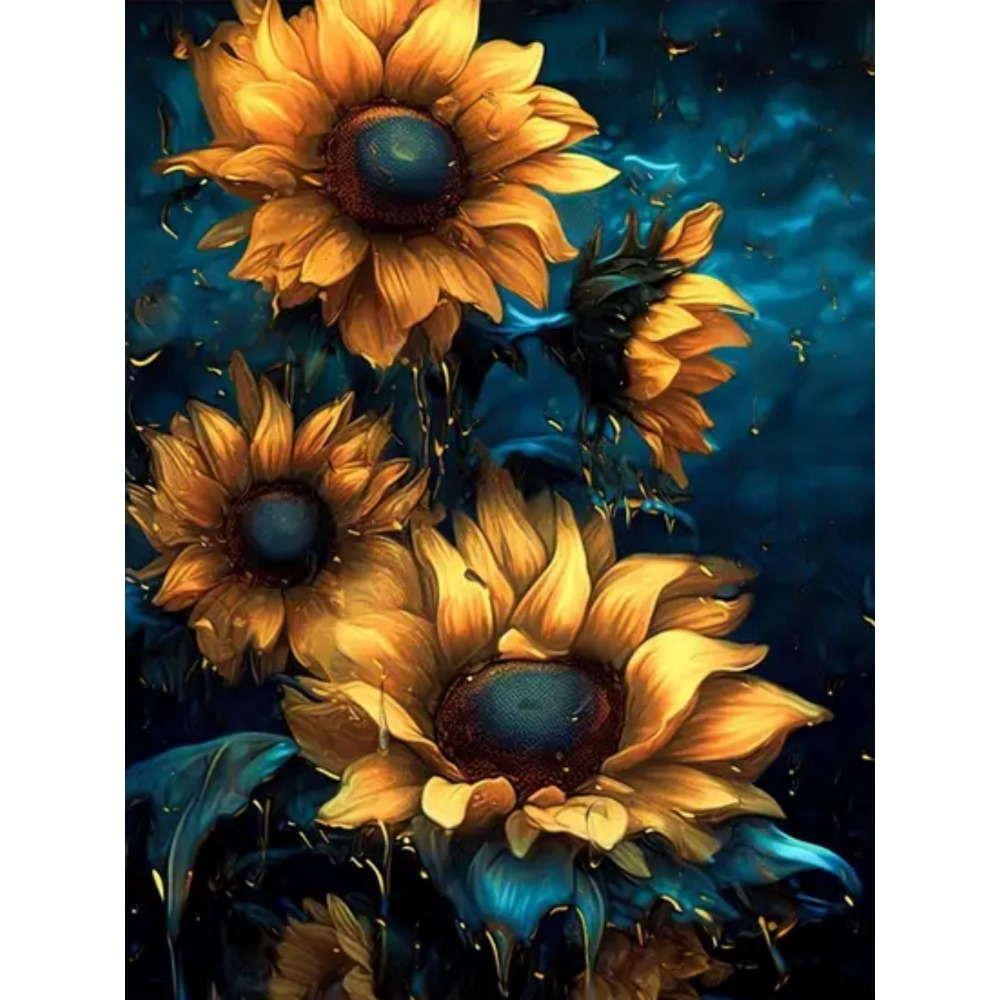 TEMU 30 X 40 Cm / 11.8 X 15.7 Inches Sunflower Diamond Painting Full Diamond Mosaic Art Pictures 5d Handmade Gift Home Decoration