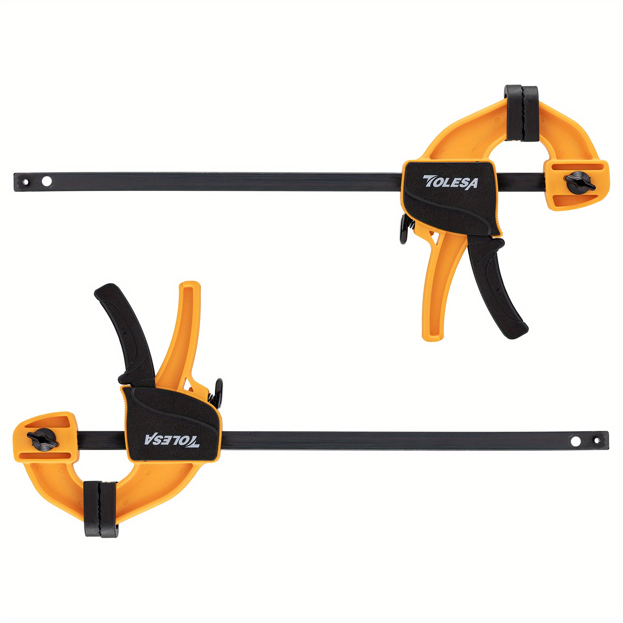 

Tolesa 2pcs 6" Mini F-clamps For Woodworking, One-handed Clamp & Spreader, Wood Clamp Set Light-duty Clamp