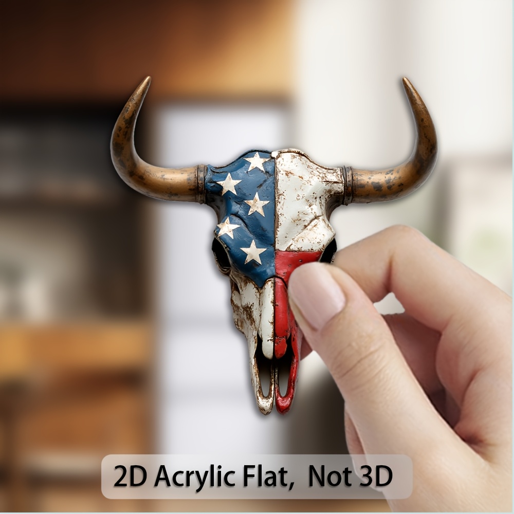 TEMU 1 ud. Adhesivo magnético 2D de goma acrílica , vintage de de de Texas - de metal envejecido con patriótico americano - Entusiastas de la