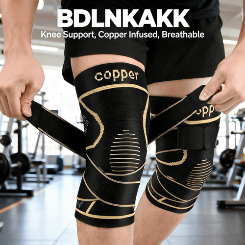 item picture 1 alloy knee brace with straps mens nylon blend compression knee support with strap closure comfortable and durable suitable for daily activities breathable and provides stable support
