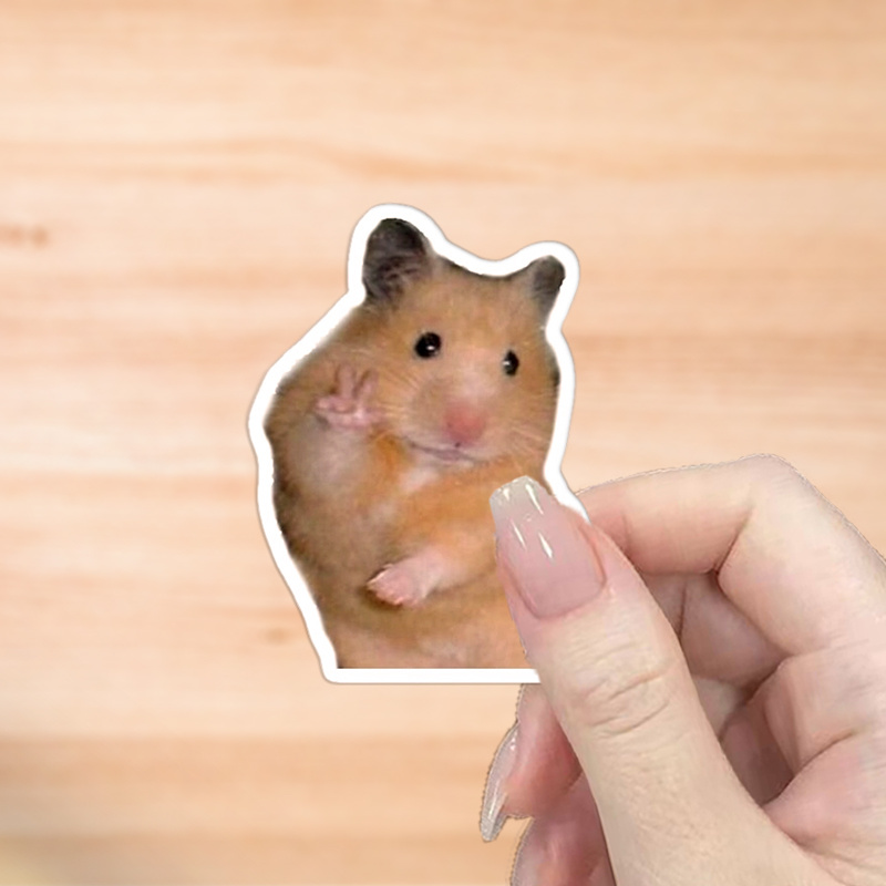 Mouse Hamster Peace Sign Hamster Stickers Sold On Temu United