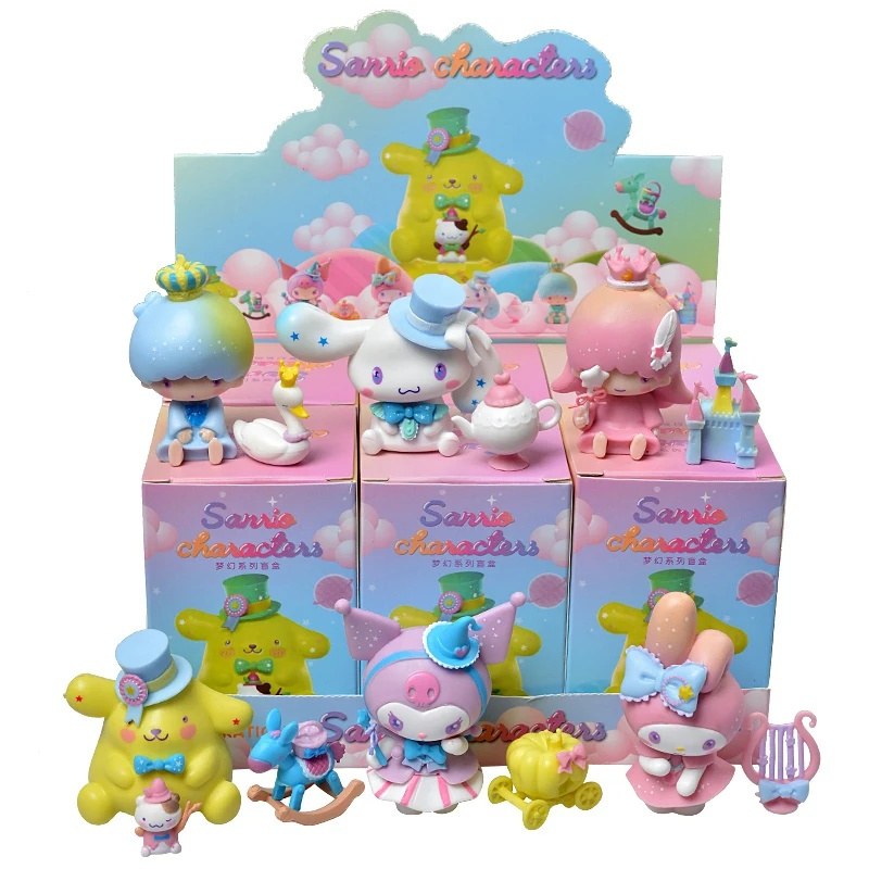 

Authorized New Sanrio Blind Box Featuring Figures Of Kuromi, For Cinnamoroll, And My Melody. A Perfect Gift For Fans, With 6 Random Styles Ideal For , Festivals, And Surprises.