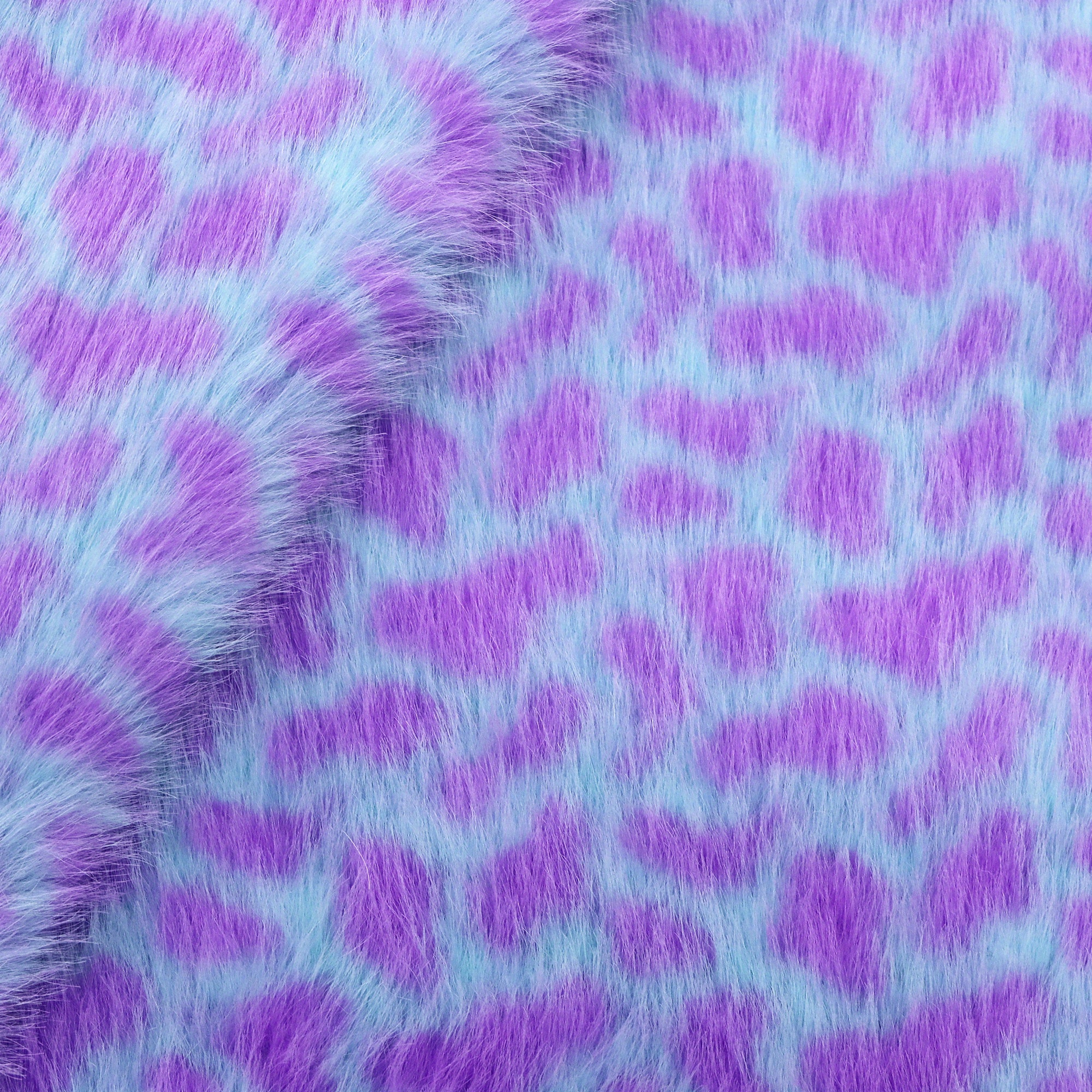 E-shop 19.68x62.99 Zoll Luxuriöser Kunstkaninchenteppichstoff - Weicher Plüsch-Polyester mit Leopardenmuster, Vorgeschnitten für DIY-Bastelarbeiten,