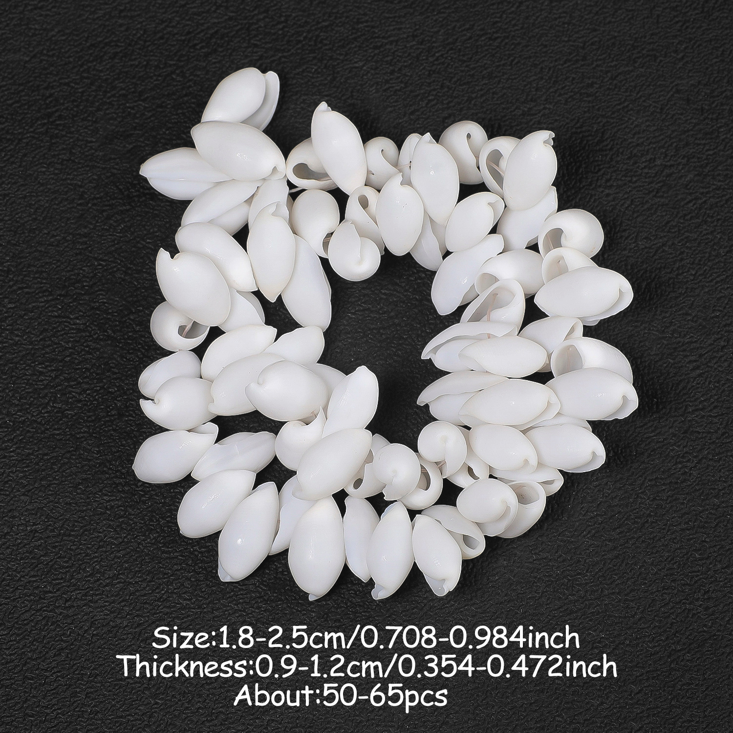 TEMU Loose Sea Snail Spacer Beads Made Irregular White Conch, Measuring 18-25mm, Beautiful Jewelry Like Bracelets, Necklaces, And Earrings. Ideal