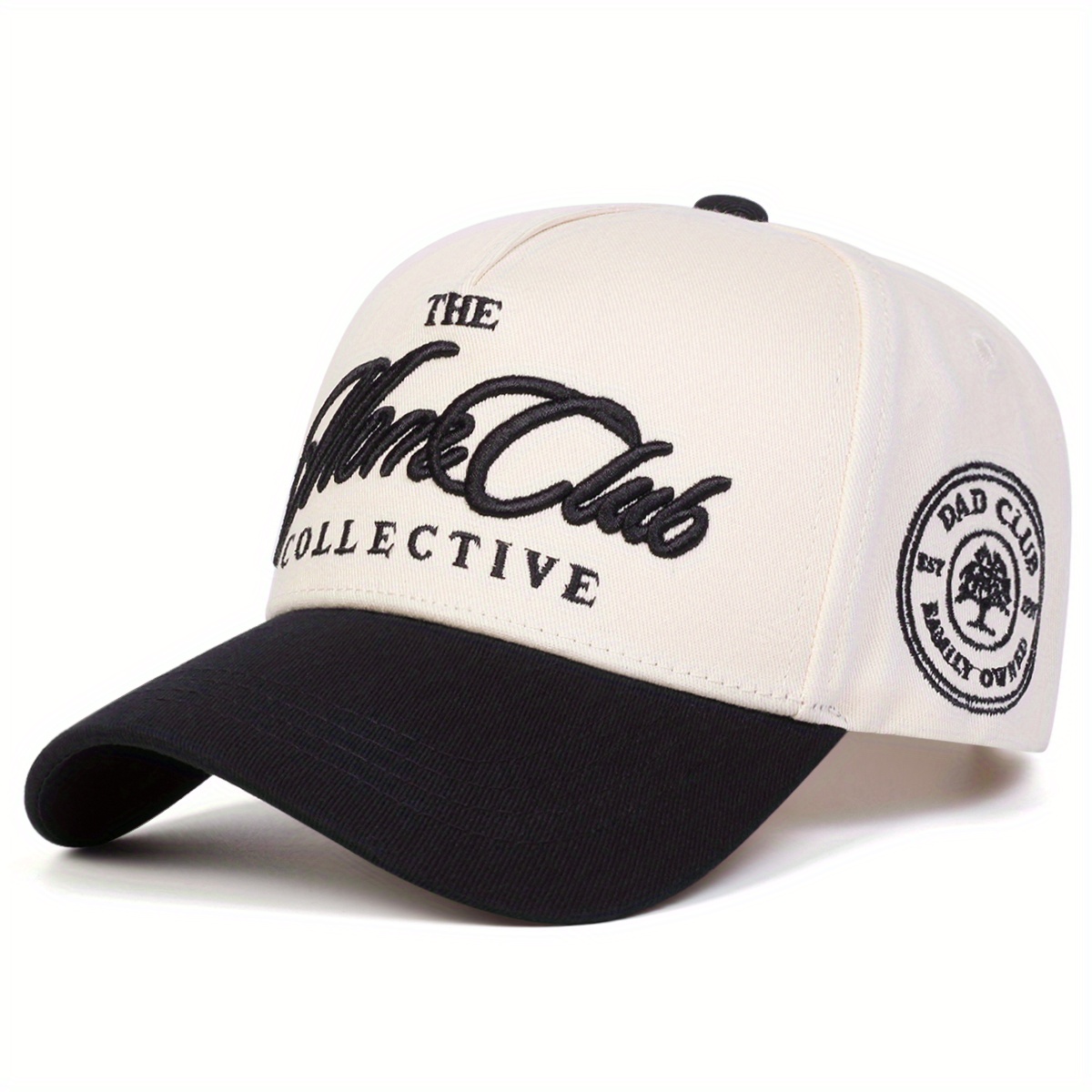 1-Pack THE MARE CLUB *'s Baseball Cap Lightweight Adjustable Hat with  White/Black/ options for Outdoor, Travel
