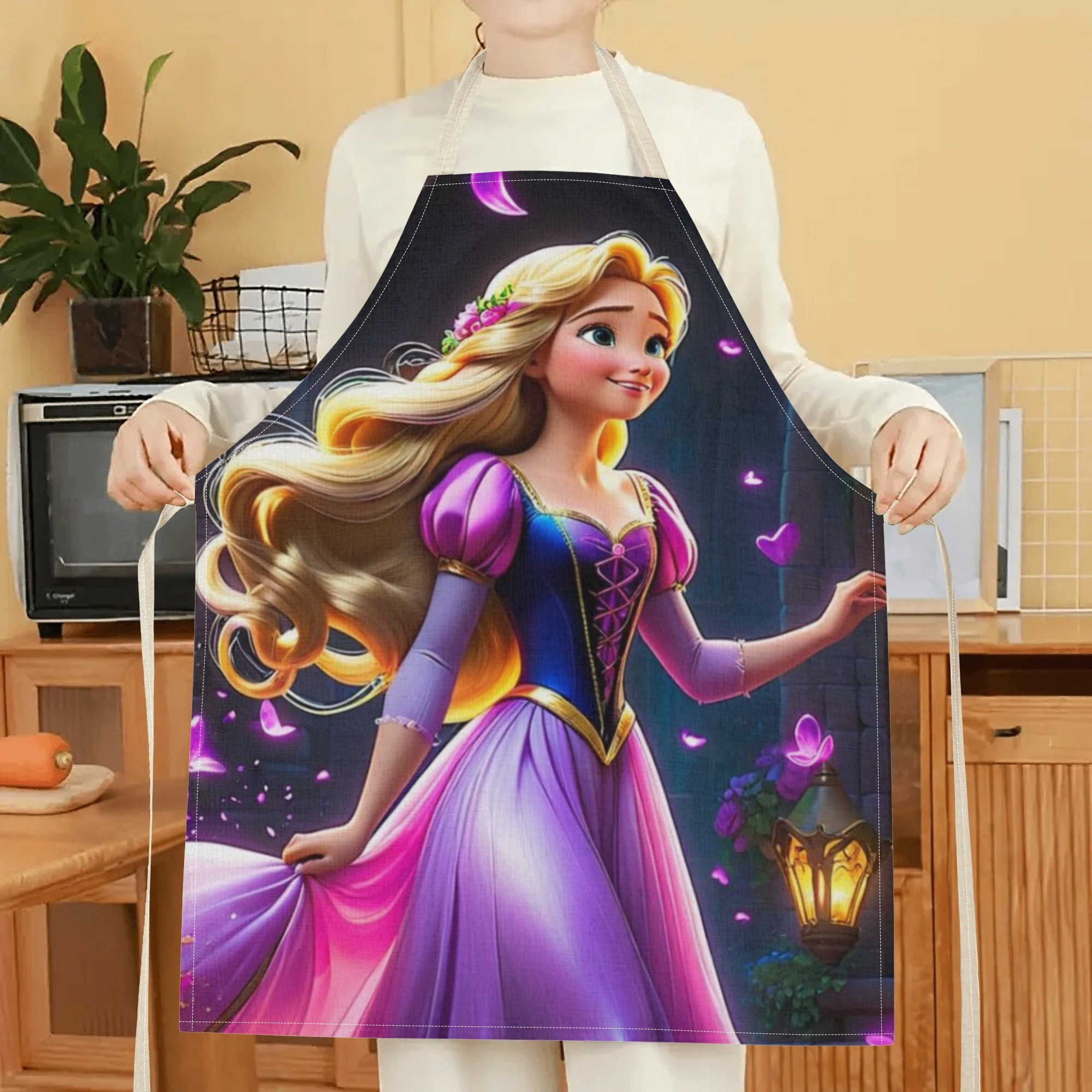 disney   cartoon waterproof apron - elegant &   polyester, no-lining,   hotels, supermarkets, restaurants, fruit shops, milk tea stands, and home use details 5