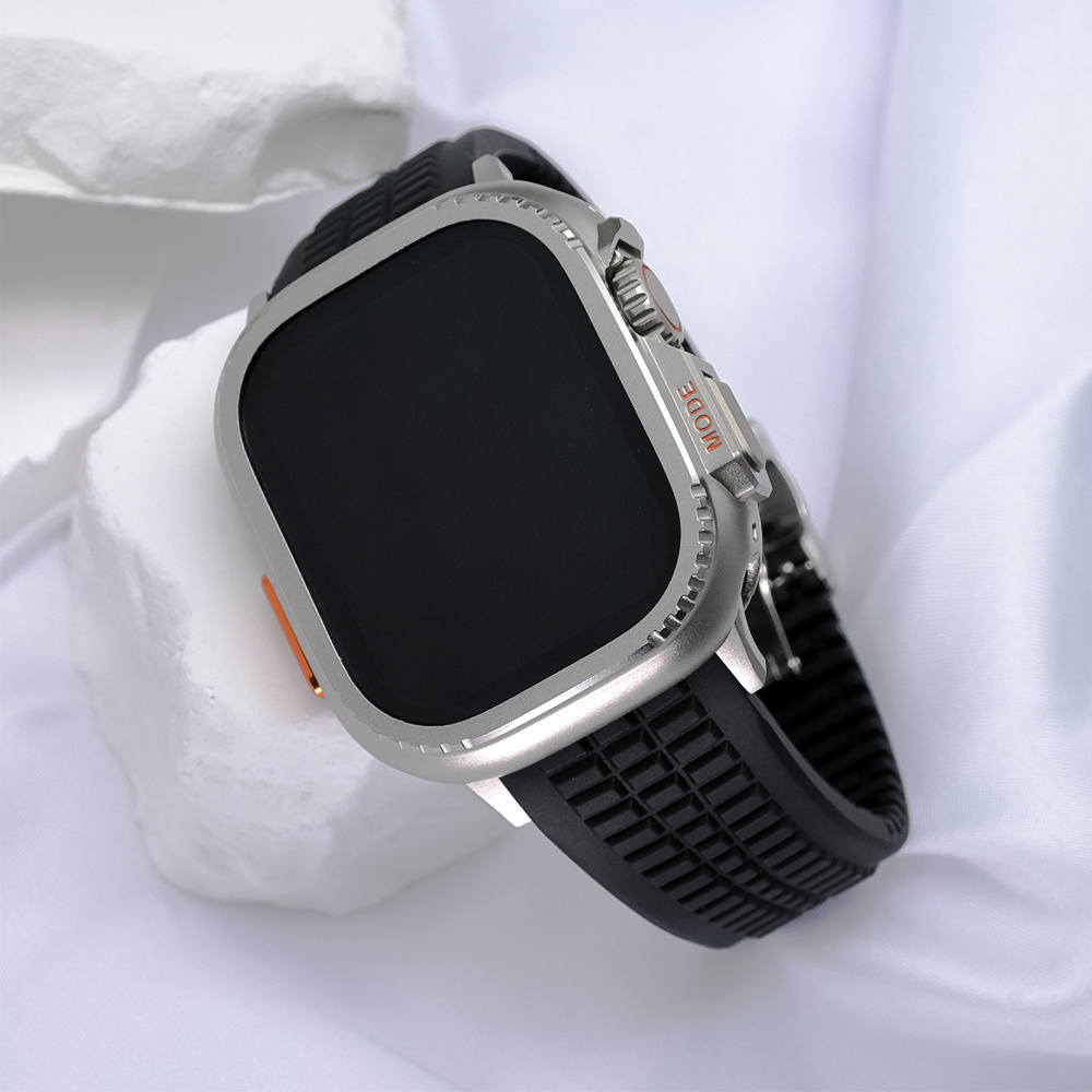 Silicone Sports Band for Apple Watch Ultra 3, 2, 1, 49Mm Series 10, 46Mm, 11, 10, 9, 8, 7, 45Mm. Men'S Business Strap for Iwatch 6, 5, 4 SE3, 44Mm Bracelet