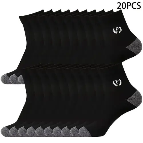 20 50 pairs of socks mens and womens calf socks breathable and moisture wicking fashionable sports socks