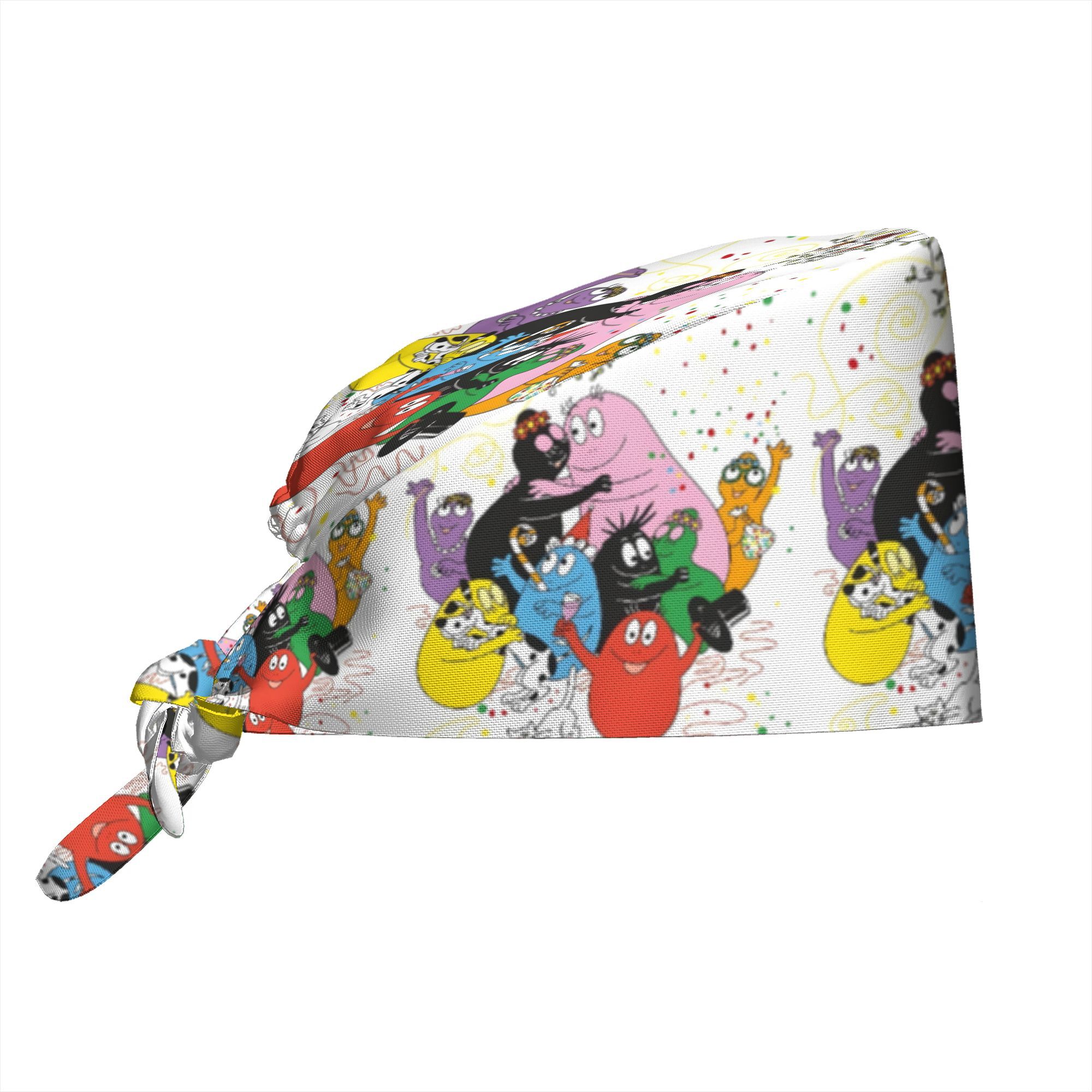 TEMU 1pc Of Printed Chef And Nurse Hats For Men And Women, Festive Additions, Creative Headscarves, An Gift Option