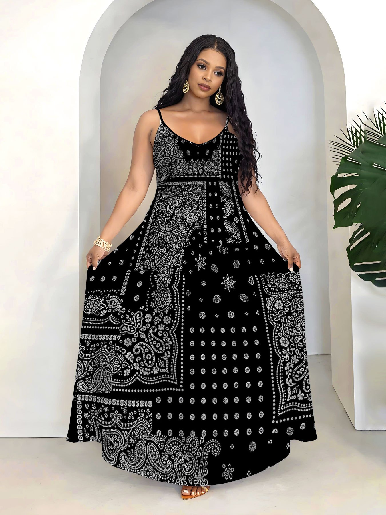 handkerchief dress plus size sold on Temu United States