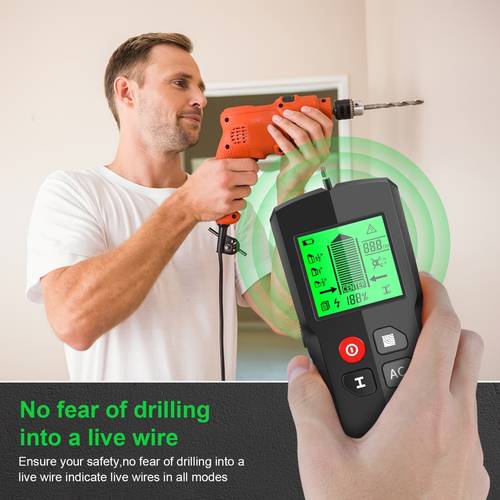 professional wall scanning instrument with high definition lcd display of accurately detecting wood ac wires metal nails joists pipes and edges and reliable