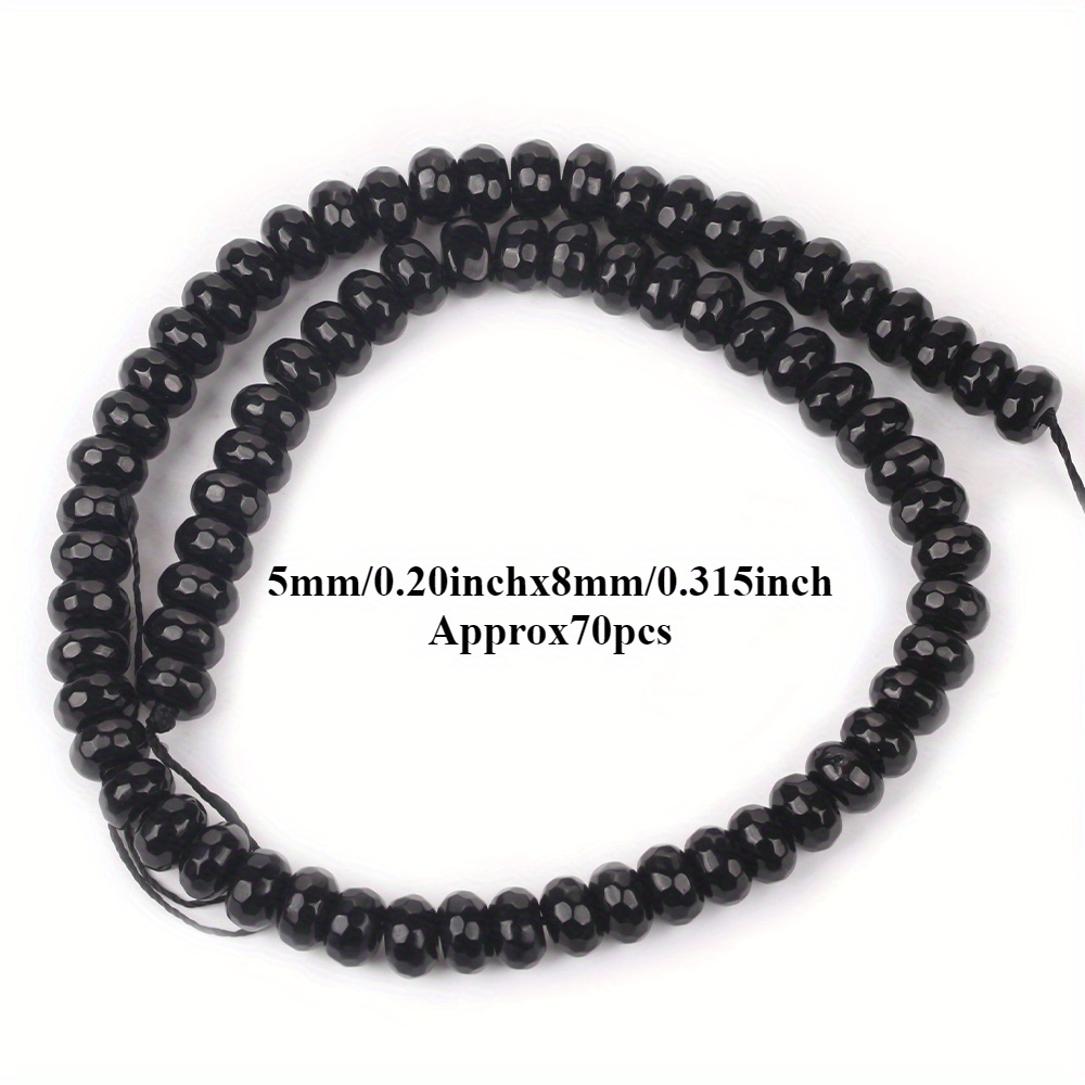 Natural Faceted Rondelle Stone Beads for Jewelry Making