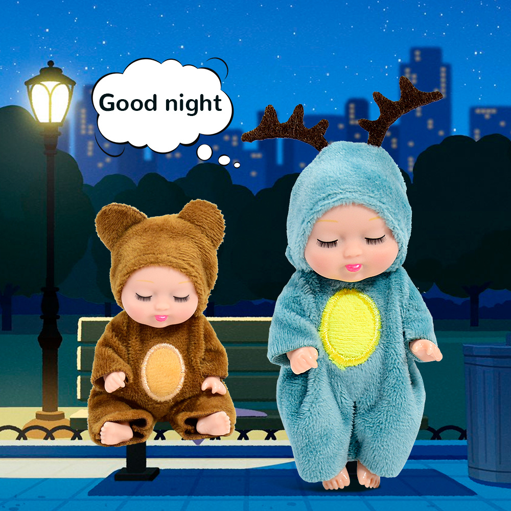 Mini Sleeping Doll Toy Set with 6 Styles