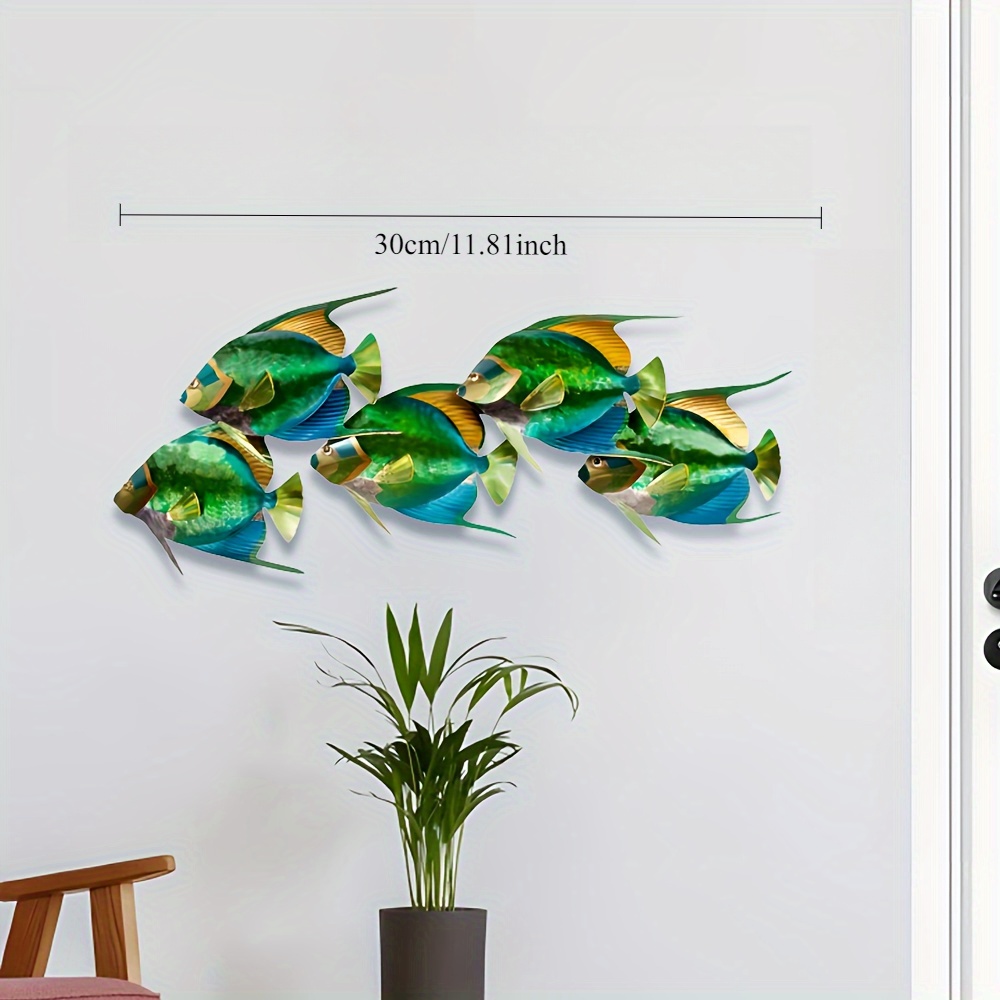 TEMU 2d Flat, 2d Flat And Dolphin Wall Art - Bright Aluminum Decoration For Home, Terrace, Pool Or Beach House, Perfect For Valentine's Day, 's Day,