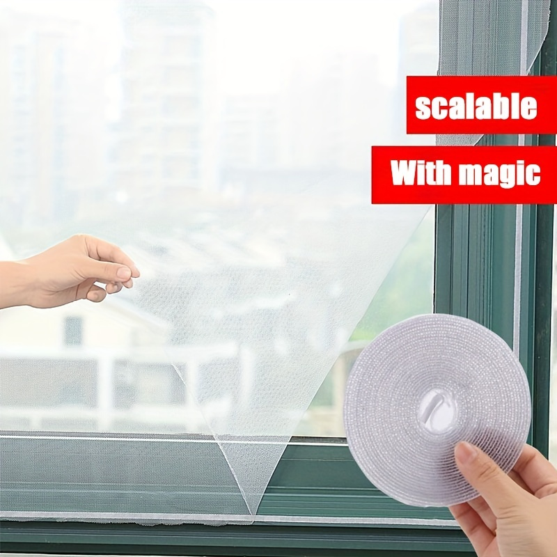 E-shop Dieses Paket enthält zwei Stück (selbstklebende Netz-Fenster Gardinen und Klebeband), das entwickelt wurde, um Mücken fernzuhalten und