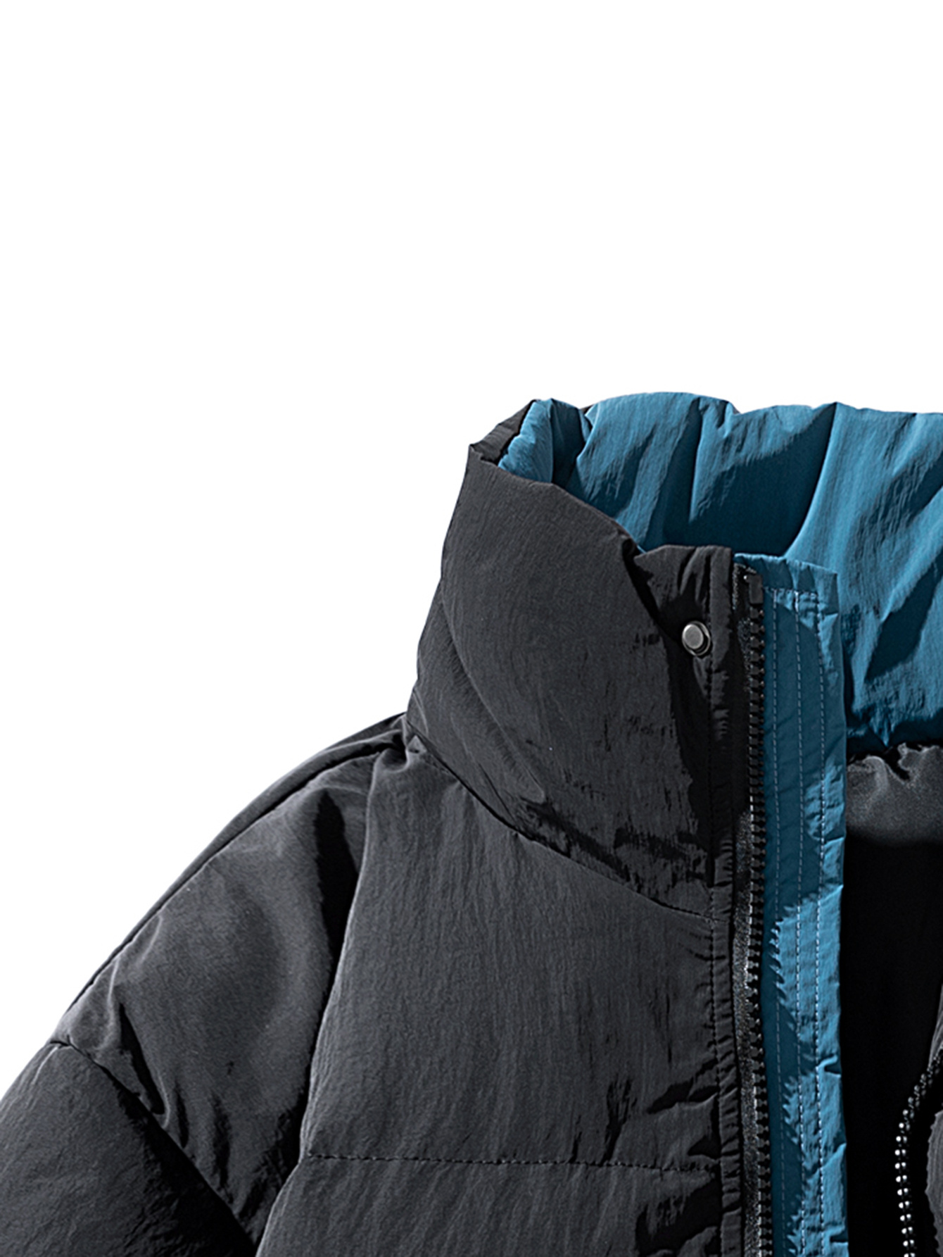 Men's Heavy-Duty Winter Coat with Full Zipper Closure