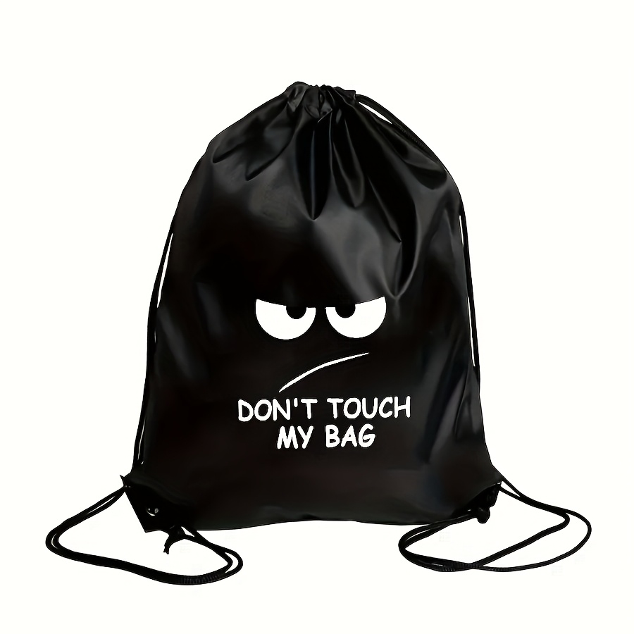 TEMU 1pc Printed Drawstring Backpack - Gym Bag, Durable Sports Bag With Adjustable Straps, Ideal For Daily , , Daily Bag | Design | Durable Backpack