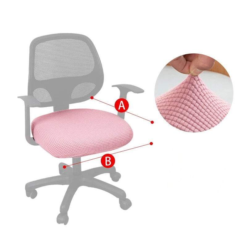 TEMU 1 Solid Color Chair Cover, Elastic , Thick And Scratch Resistant, Integrated Design, Compatible With Computer Desks And Chairs, Home And Office