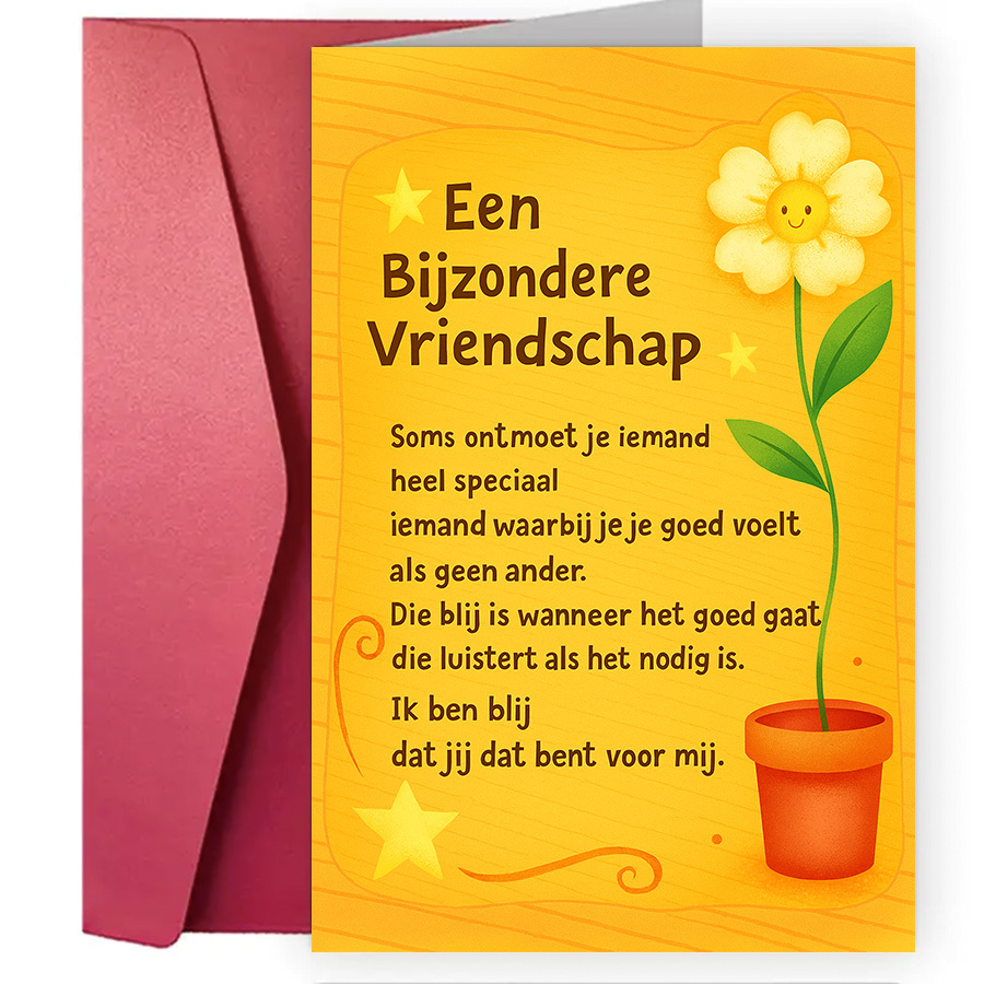 TEMU 1pc Card, : Friendship Greeting Card - Designed To Special With , Ideal For Expressing Encouragement And Gratitude, And For Warmly Who Offer