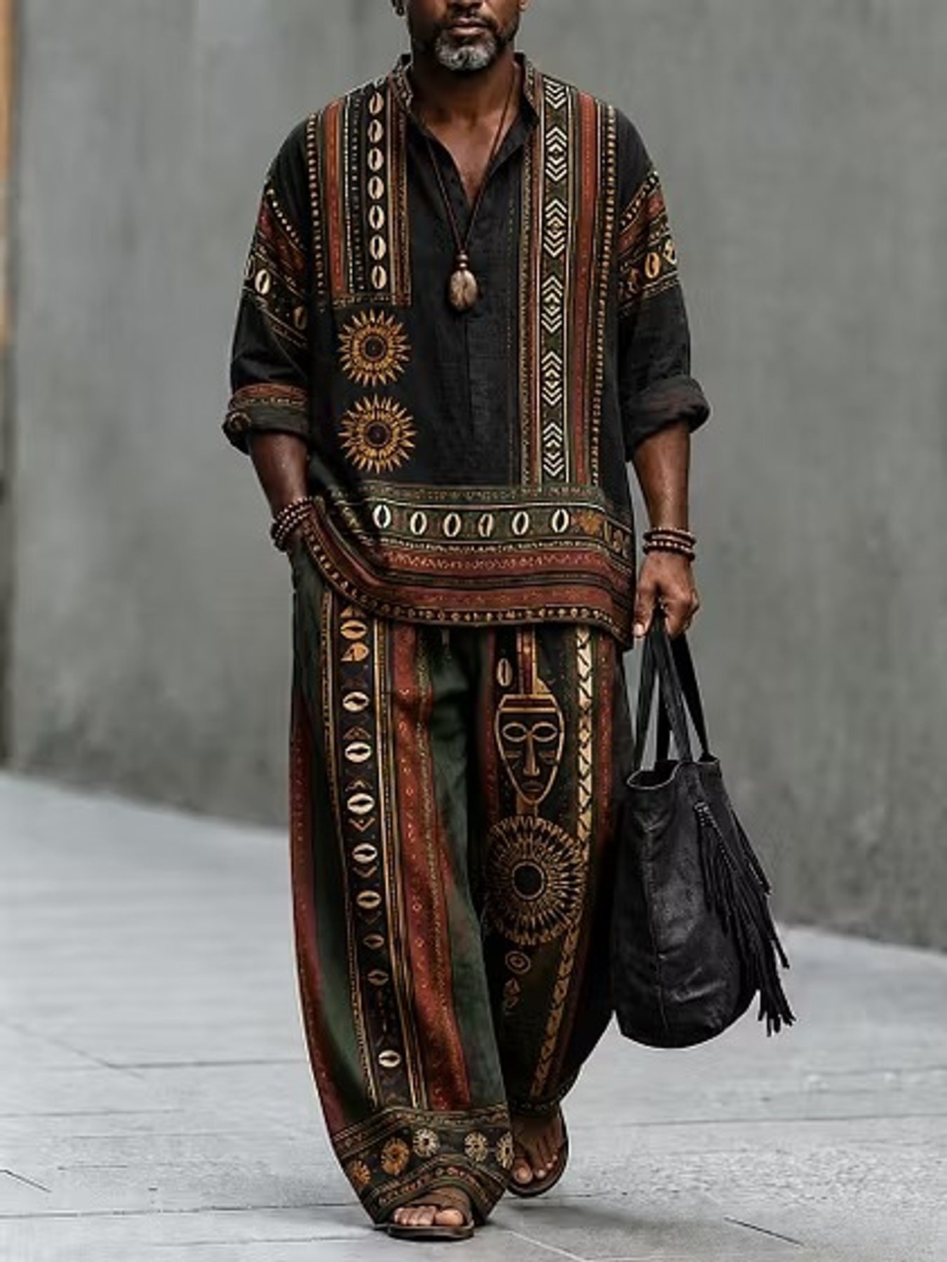 african men attire sold on Temu United States