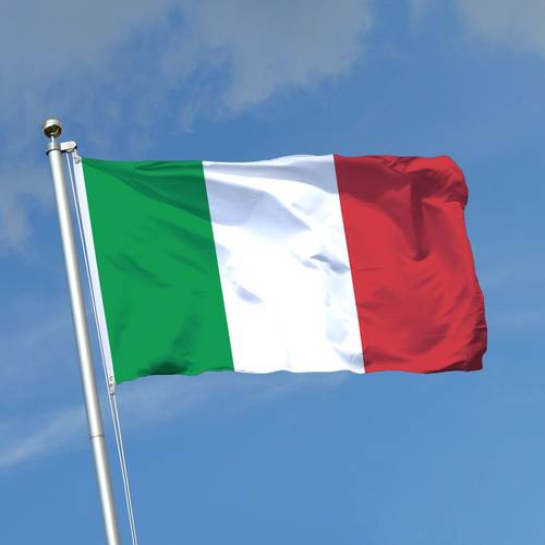 Confezione da 2 Bandiere Italiane - Grande 91.44x152.4cm Bandiera Nazionale Italiana per Esterni/Interni con Colori Verde, Rosso - Tessuto in Poliestere Resistente - Decorazione per Patio, Giardino, Eventi, Colori Vivaci, Tessuto Durevole, Decorazioni da Giardino, Bandiera Personalizzata, Bandiere Da Esterno, Bandiere Personalizzate, Bandiera Italia