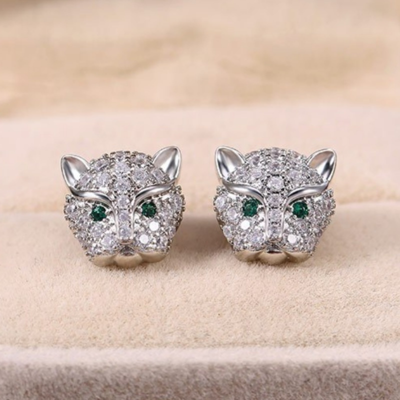 1 Pair Of Delicate Fashion Cute Leopard Feminine Earrings, Suitable For Party Wear Earrings Accessories