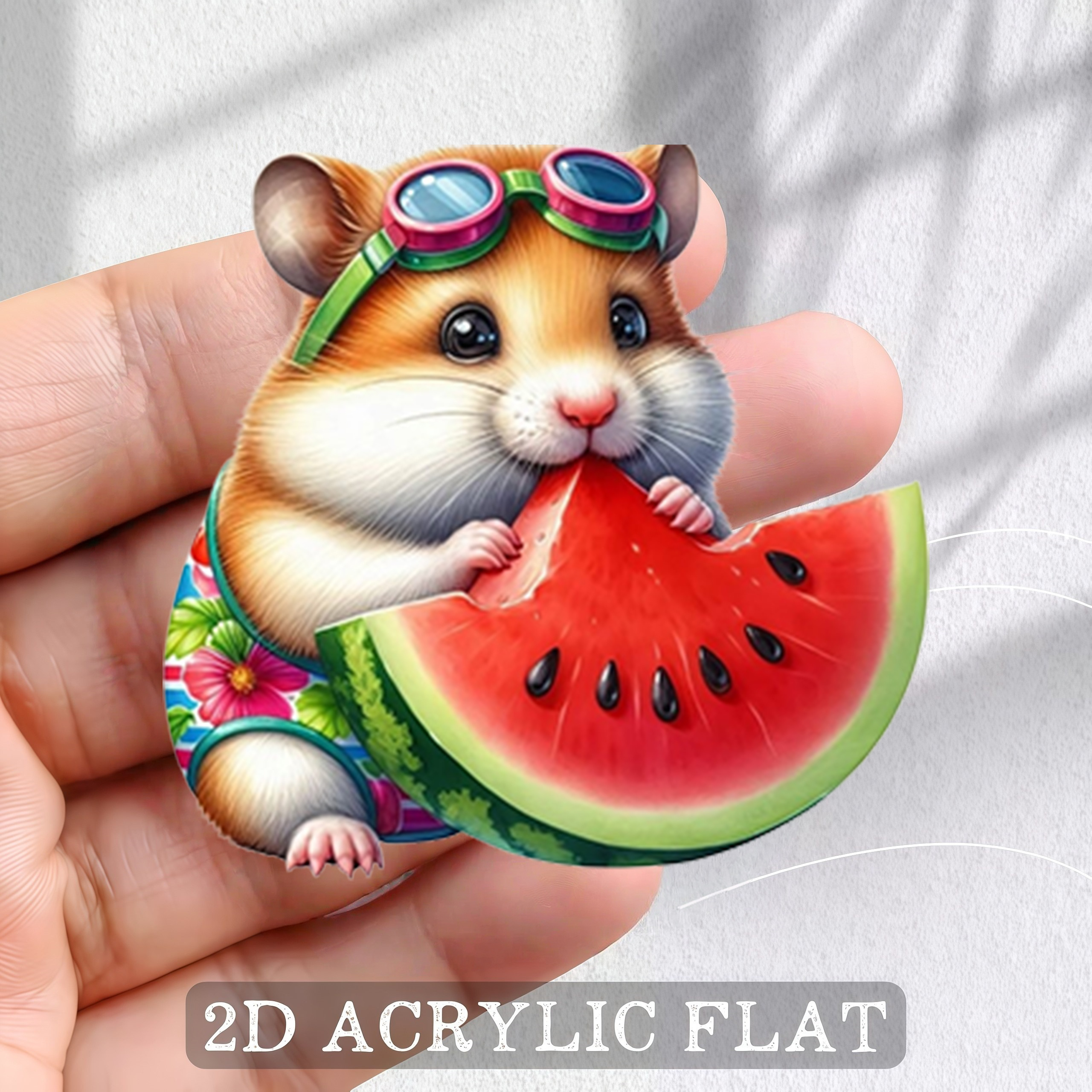 TEMU 1pc 2d Flat Printed Refrigerator Magnet Decorative Sticker, Refrigerator Magnet, Bright And Long-, Stable Adsorption And Not Easy To Fall Off,