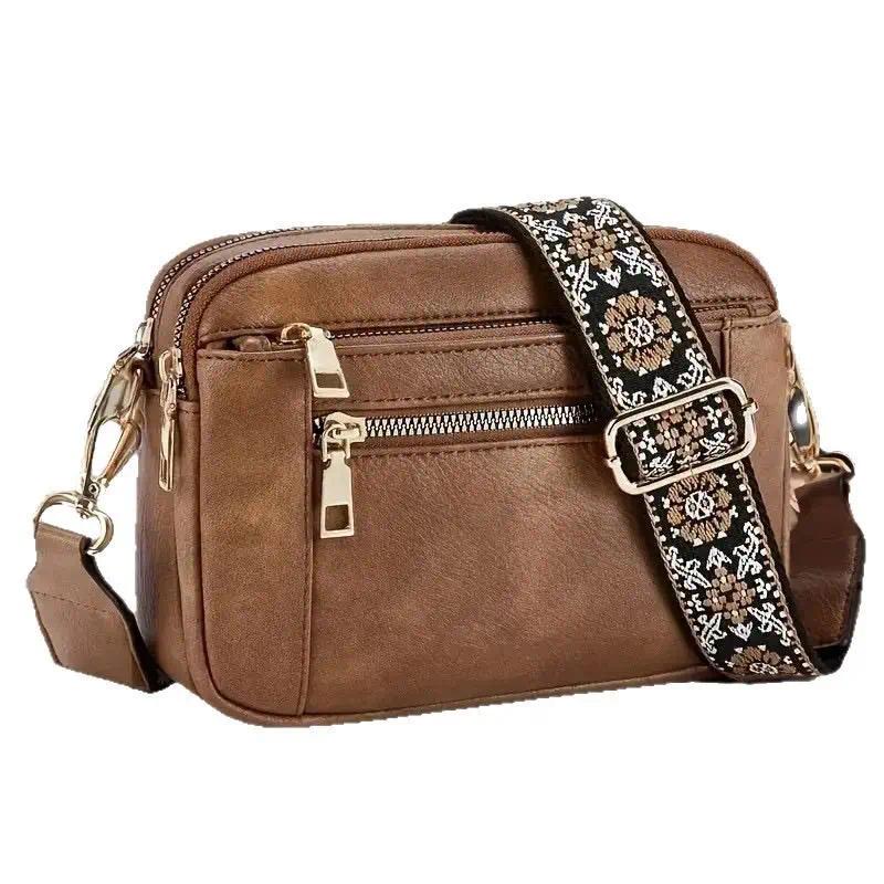 TEMU Bohemian Crossbody Purse For Women, Small Boho Style Crossbody Bags Trendy Vegan With Adjustable Shoulder Strap, Women's Shoulder Bag, Handbag,