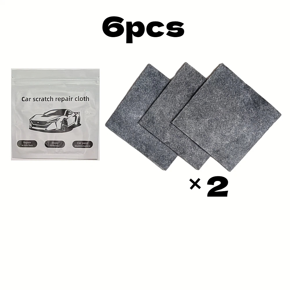 TEMU 6pcs Magic Cloths - Removal Of All Vehicle Scratches, Fiber, 200gsm, For Cars, Trucks, Motorcycles And Rvs | Scratch Repair Cloth | Magic Nano