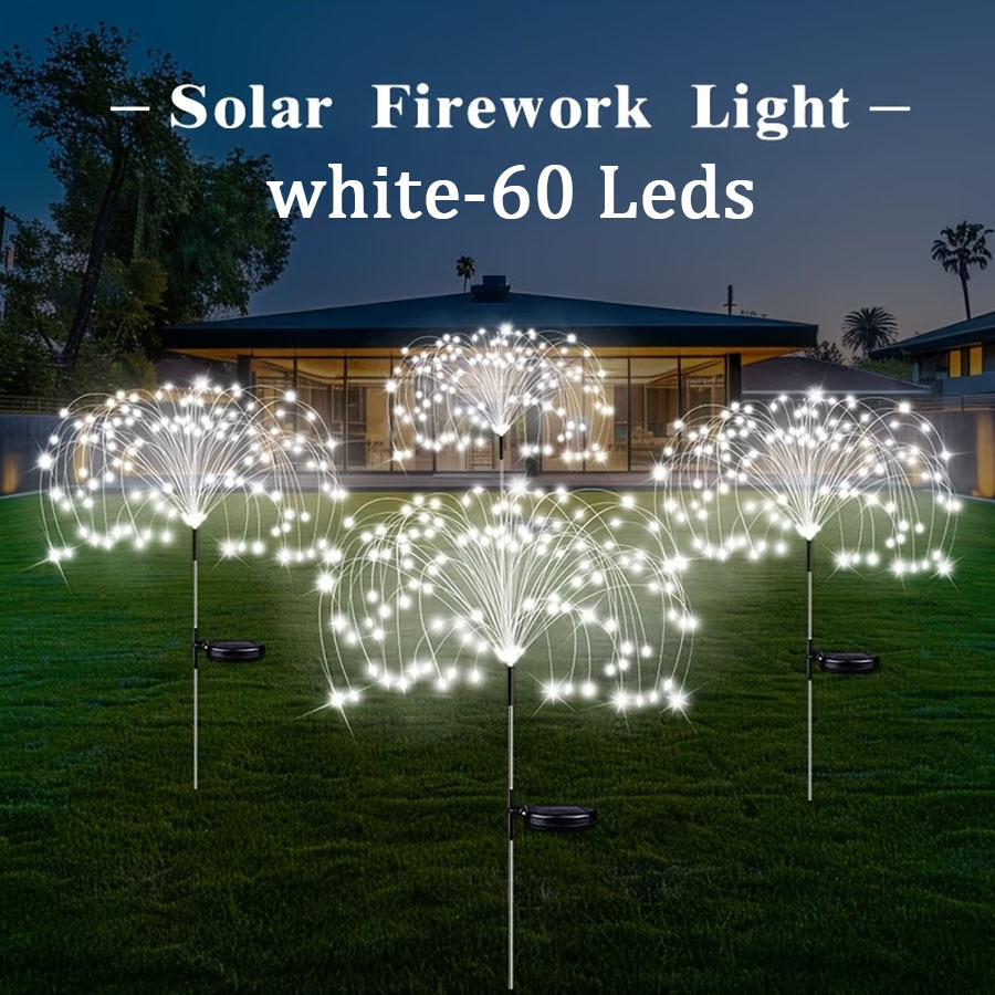 E-shop Solarbetriebene Feuerwerkslichter, in mehreren Modellen erhältlich, mit Solarenergie betrieben, mit 8 Formen. für Gärten, Parks, Terrassenwege