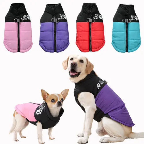 Waterproof Winter Dog Jacket - Warm Fleece Padded Coat For Small Breeds (XS/S/M)