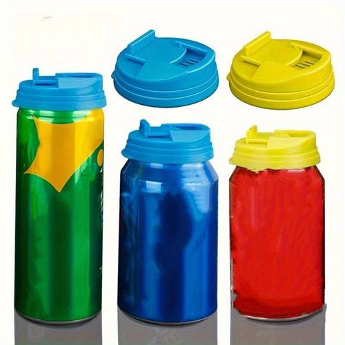 1pc reusable leak proof can lids suitfor 2 36inch lid keep your drinks fresh and safe plastic overcapsealing lid
