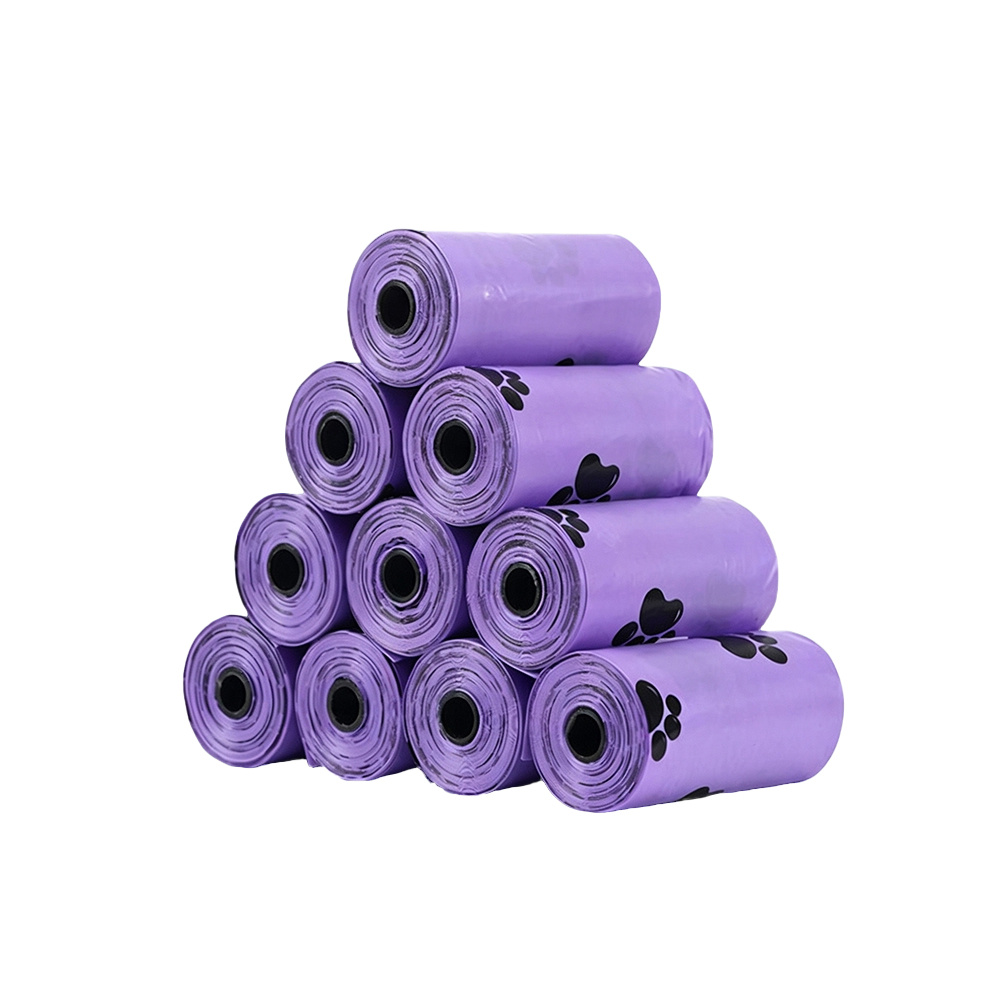 lavender scented dog bags roll heavy duty tear resistant leakproof suitable for small large dogs thick odor masking waste bags with lavender scent tear resistant for   for immediate use and disposal Product details 1