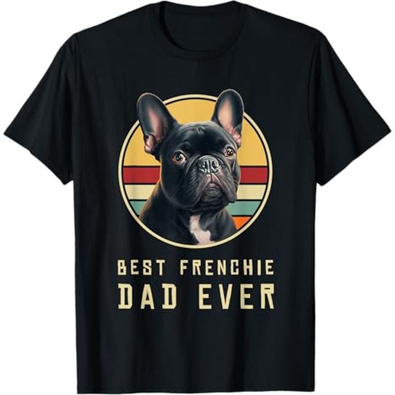 

Funny French Bulldog Retro Outfits Clothes Frenchie Dog , 100% Cotton, Gift For Men Women Dad Mom Friends, S-xxxl, Black