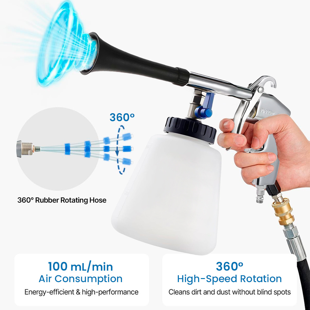 TEMU Car Detailing Kit-car Detailing Equipment-portable Handheld High Pressure Car Wash Gun-dry Cleaning Gun,handheld Pressure Car Wash For Car