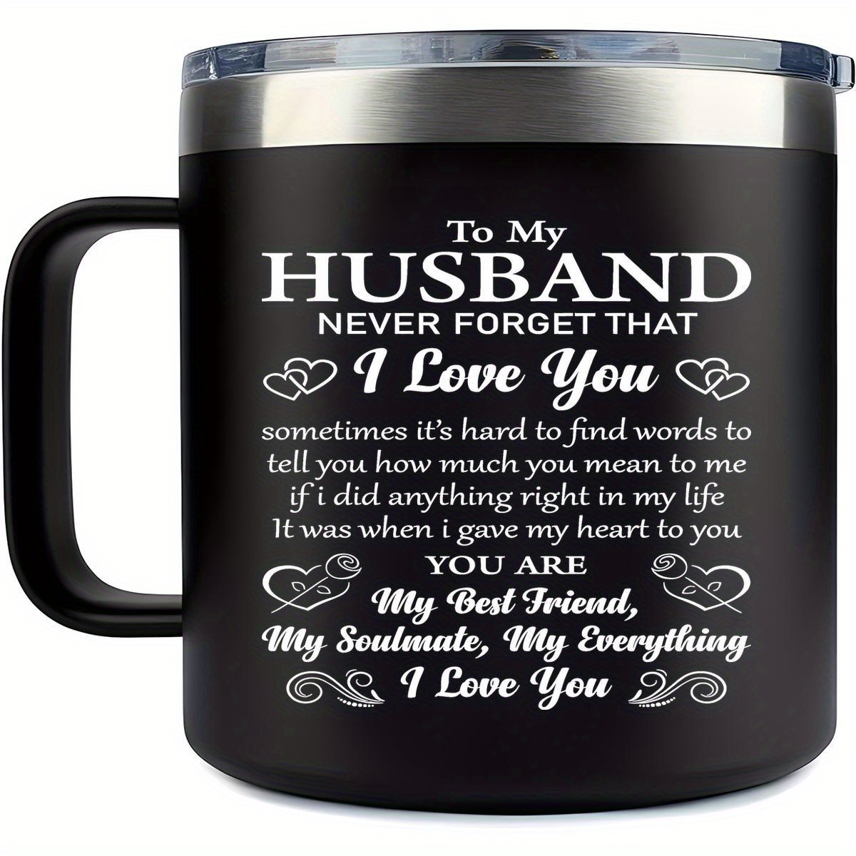 TEMU Tasse à café amusante et originale en acier inoxydable pour - Tasse de voyage polyvalente avec poignée, meilleur cadeau pour . Idéale comme