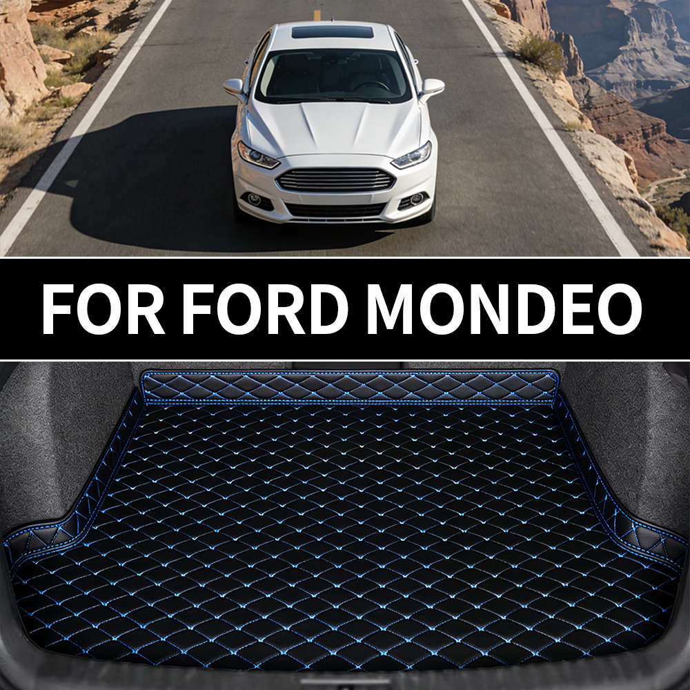 TEMU For Ford , Universal Pu Leather Trunk Mat, Comfortable Texture, Wear-resistant And Easy To Maintain1