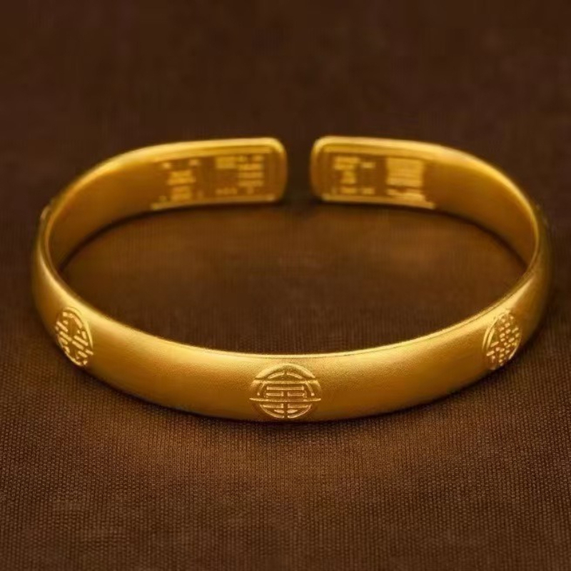 TEMU 古代中国の五福馬蹄運ブレスレット - 無塗装レトロ運と長寿の、誕生日、クリスマスギフト、ガールや母へのプント、日常使いに
