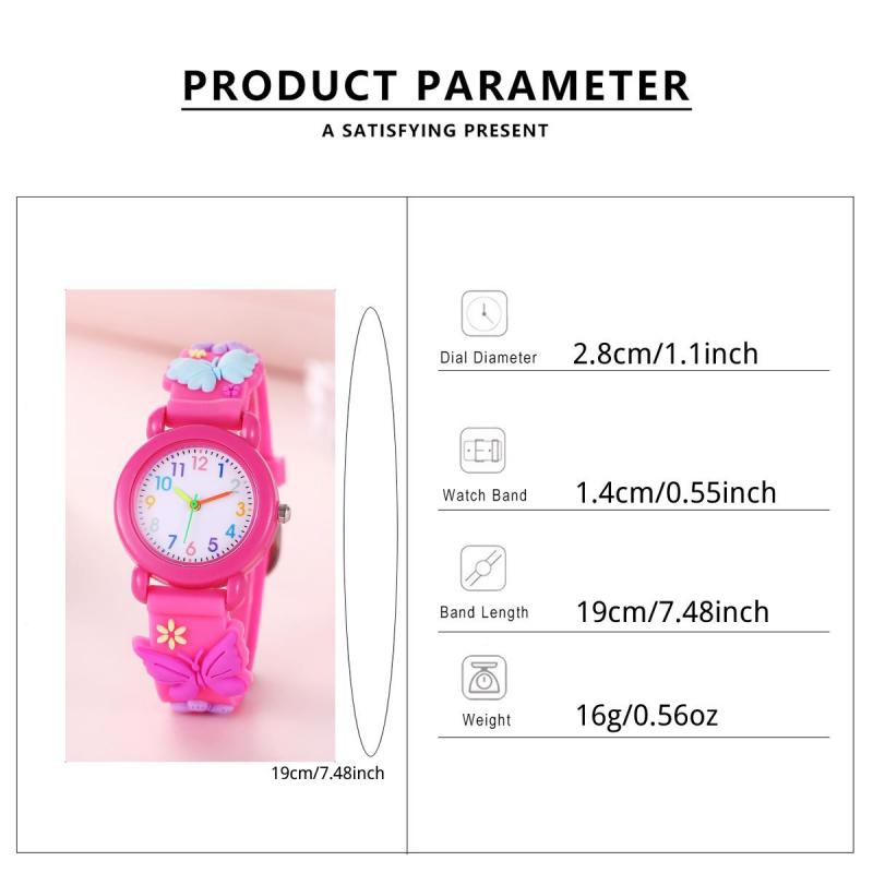 Butterfly Cartoon Quartz Watch for Kids
