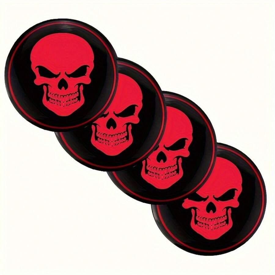 4pcs Car Wheel Center Caps, Car Wheel 3d Emblem Sticker Caps 56mm