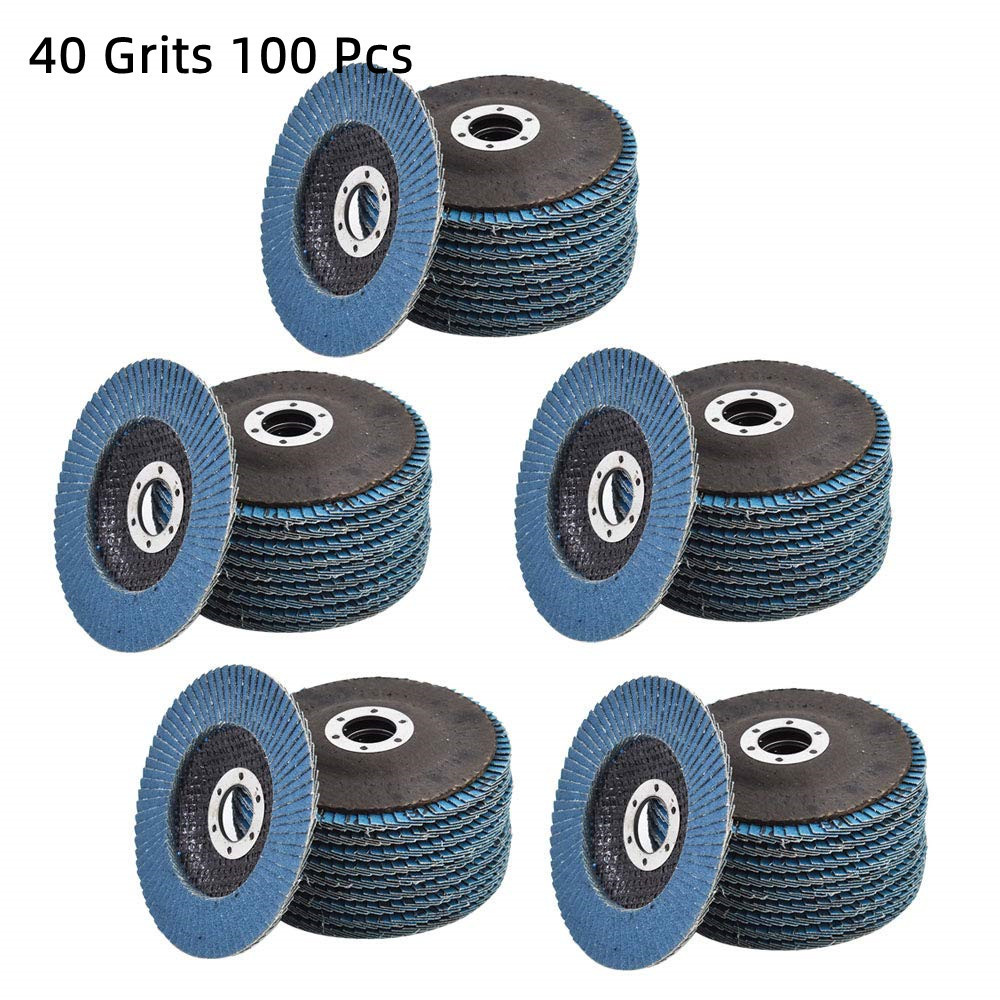 TEMU 100pcs Grinding Wheel 4- 7/8 Inch 40 Zirconia Grinding Wheel Abrasive Sanding Disc Grinder Disc