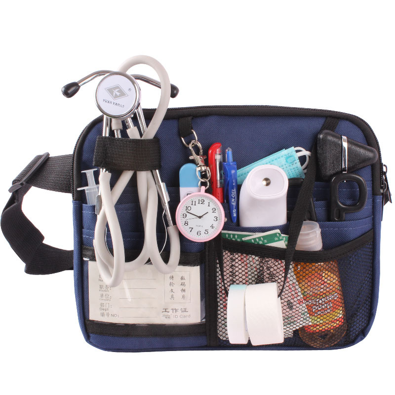 TEMU 1pc Multifunctional Storage Nurse Tool Storage Bag Nurse Belt Bag Tool Nurse Portable Waist Bag(empty Bag Only)