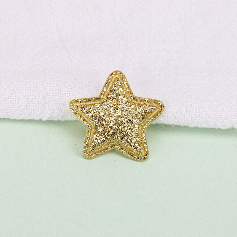 TEMU 32/52 pezzi, 23*23MM, Decorazioni a stella a punte scintillanti, Ornamenti per capelli a , Materiali in tessuto per abbigliamento, Decorazioni a
