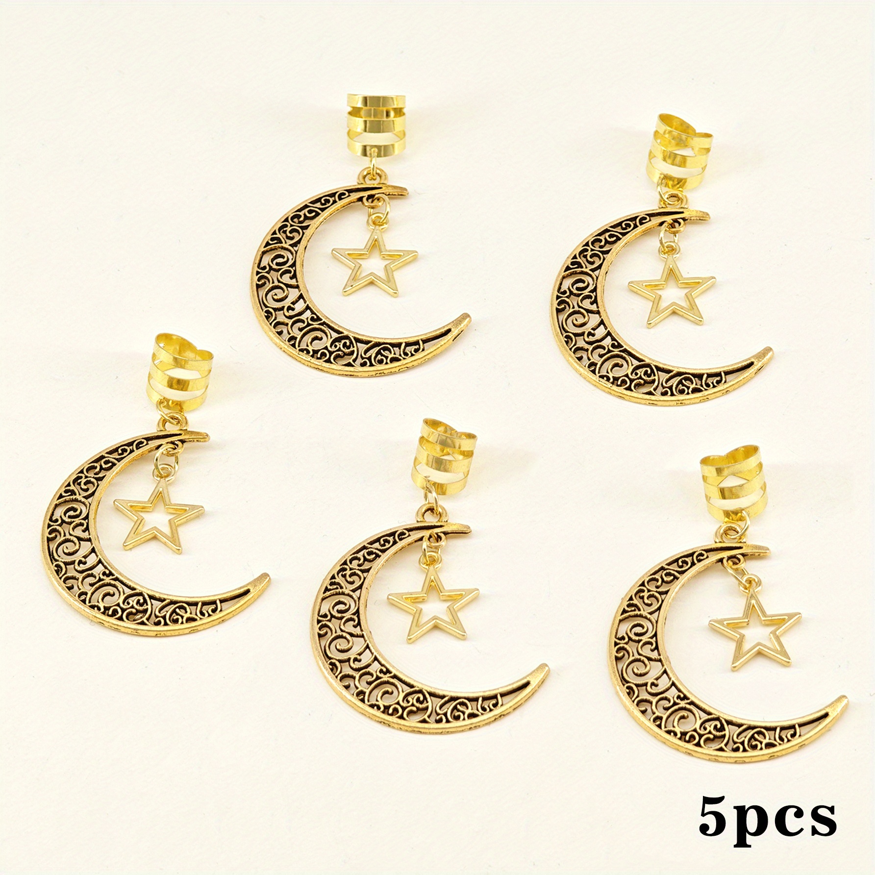Image of 5pcs Women Hair Additions, Hair Clips For Ponytail, Party & Festival, Hair Barrettes Claw Clips, School Stuff